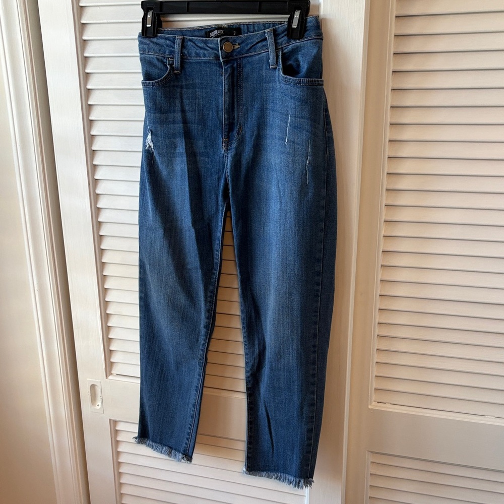 Just Black Dark Blue Ankle Jeans